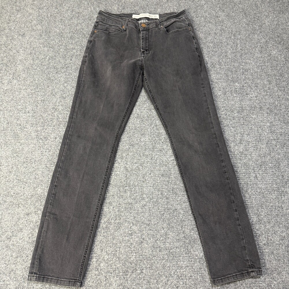Barbell Apparel Jeans Mens 30x32 Black Straight Leg Stretch Denim